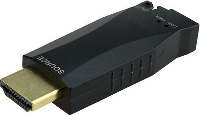 HDMI екстендер Vivolink VLHDMIEXTDGL100, 4K 60Hz, со оптичко влакно, црн