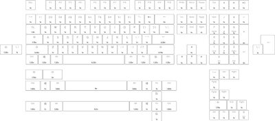 Set keycaps Glorious Aura V2 PBT ANSI US, 145 taste, i bardhë