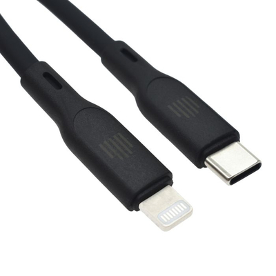 Dviced Cable USB-C To Lightning Silicone 1,25M, Black