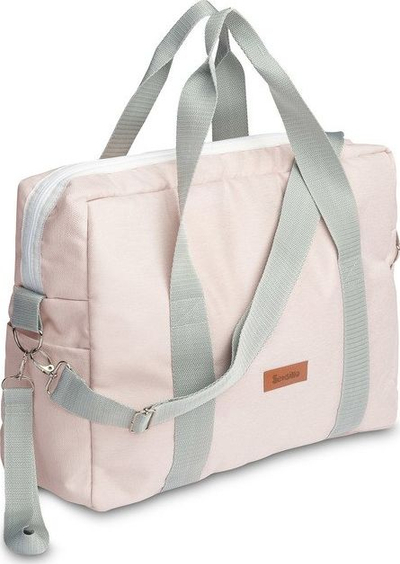 Çantë karroce Sensillo Indiana Stroller Bag, e gjerë, melange që s’e kap uji, rozë