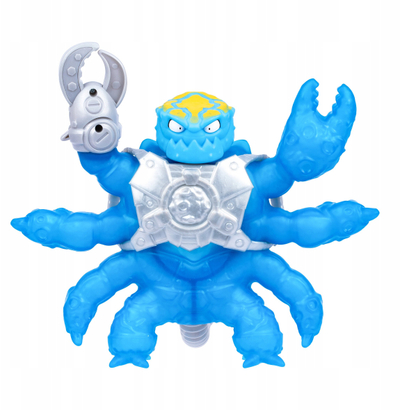 Lodër aksioni Heroes of Goo Jit Zu S13 Meteor Madness Battle Scorpion Hydro-Sting, elastike, me plumba lodre, blu