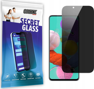 Xham mbrojtës GrizzGlass Matte SecretGlass për Samsung Galaxy A71 5G, efekt privatësie, matte, transparent