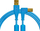 Kabllo USB DJ TECHTOOLS Chroma Cable, 1.5m, këndore, blu