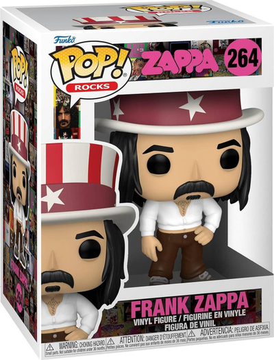 Figurë vinili Funko Pop Rocks Frank Zappa, 9.5cm, koleksion, shumëngjyrëshe