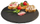 Pjatë servirëse APS Natural Slate, 28 cm, gur natyral, antracit