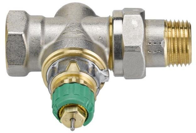 Valvul termostatike radiator Danfoss RA-DV, vetë-balancuese, trup i drejtë, 1/2", metalike