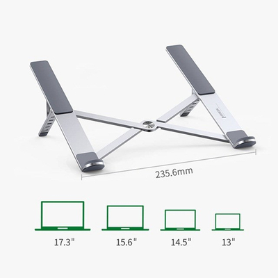 Stendë për laptop Ugreen LP451, 8-17.3", alumini, argjendtë