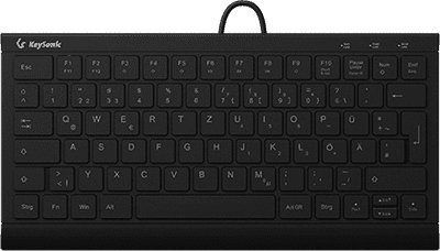 Tastierë Keysonic KSK-5011ELC, USB, layout gjerman QWERTZ, e zezë