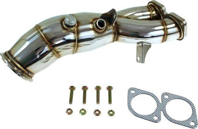 Downpipe TurboWorks BMW E82 E88 N55 135i, DECAT, çelik inox