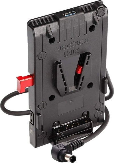 Pllakë baterie kamere Hedbox UNIX FX9, V-mount, dalje 19.5V, e zezë