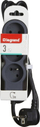 Zgjatës elektrik Legrand 049489, 3 presa 2P+T, 3m, i bardhë