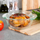 Enë pjekjeje e rrumbullakët me kapak, e thellë, për furrë, xham transparent