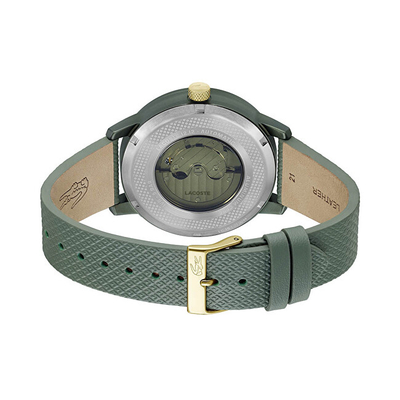 Orë dore për meshkuj Lacoste 12.12 Automatic 2011384, e gjelbër
