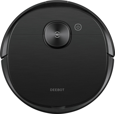 Robot fshesë Ecovacs Deebot OZMO T8 AIVI, 2 në 1 fshirje dhe larje, navigim inteligjent, i zi