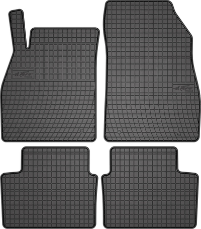 Tapete dyshemeje makine FROGUM El Toro 0690, set 4 copë, gomë, të zeza