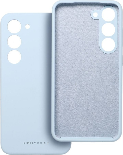 Mbulesë telefoni Roar Cloud Skin për Samsung Galaxy A55 5G, silikon, rri me karikim wireless, blu e çelët