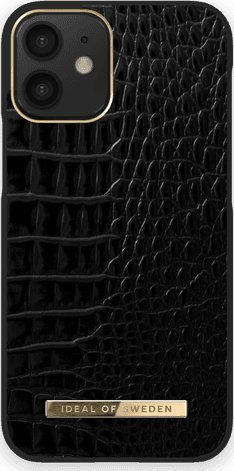 Mbulesë telefoni iDeal Of Sweden Neo Noir Croco, për iPhone 13 Mini, magnetike, e zezë