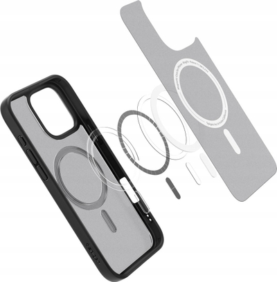 Mbrojtëse telefoni Spigen Ultra Hybrid MagSafe, për iPhone 16 Pro, Frost Black