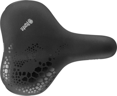 Shalë biçiklete Selle Royal Classic Freeway Fit Relaxed, unisex, pozicion 90°, e zezë