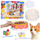 Set kreativ DIY Lean Toys, 6 copë, për me bo vetë enën e maces me bojë, shumëngjyrësh