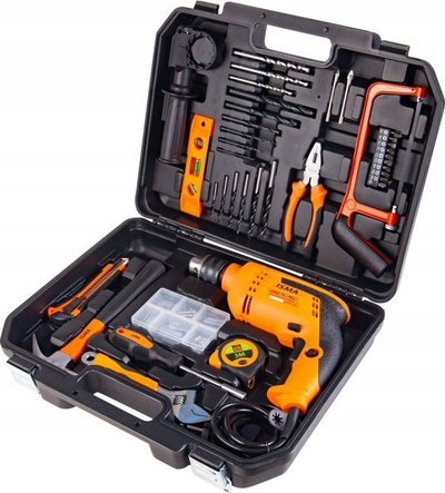 Set trapan me goditje Isma 1095, 750W, 95 pjesë, me valixhe