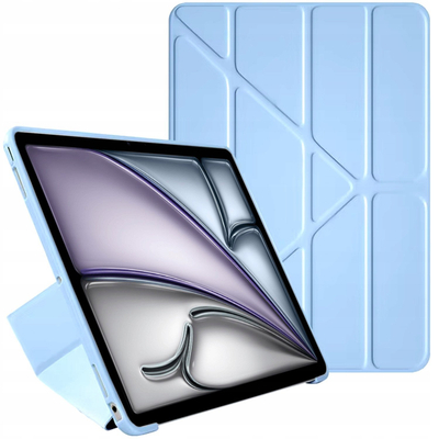 Mbulesë trifold për iPad Air 11 Gen 6 2024, me magnet, me auto sleep/wake, blu