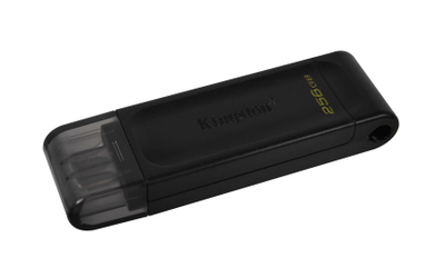 USB C Kingston DT70, 256GB, e zezë