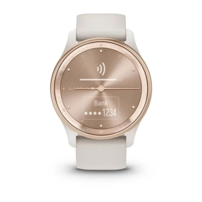 Orë e mençur Garmin Vivomove Trend 40mm, Bluetooth, Garmin Pay, ngjyrë ivory