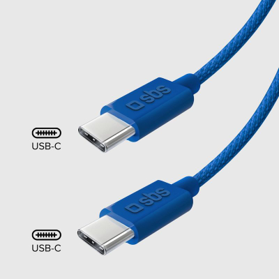 Kabllo USB C SBS TECABLETISSUETCCB, 60W, 1.5m, blu