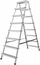 Shkallë tabure alumini AWTools AW23007, 7 shkallë, 125kg, ngjyrë alumini