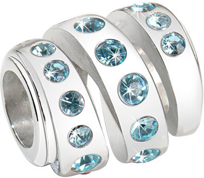 Varëse për byzylykë Morellato Aquamarine Spiral, e argjendtë