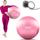 Top fitnesi Neo-Sport 55cm, PVC anti-burst, me pompë, gri