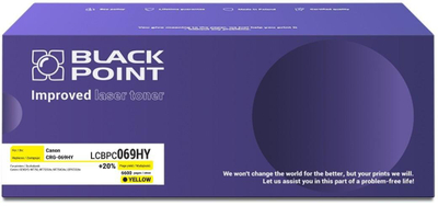 Toner lazer Black Point LCBPC069HY, Canon CRG-069HY, i verdhë, 6600 faqe