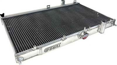 Radiator sportiv uji TurboWorks Mitsubishi Lancer Evolution 4 6, 700x374x45mm, dalje 35mm, argjendtë