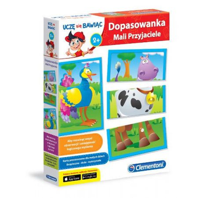 Lojë edukative Clementoni Matching Game Little Friends 60914, 24 pjesë, 2+, me ngjyra