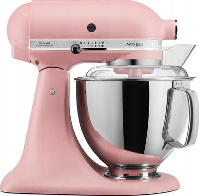 Mikser planetar KitchenAid Artisan 5KSM175PSEDR, 300W, set pastiçerie, rozë