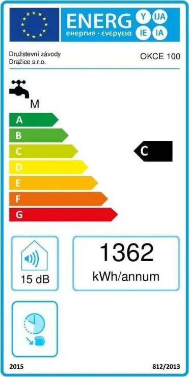 Bojler elektrik Draice OKCE100II, 100L, montim vertikal, i bardhë