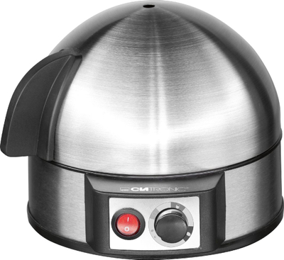 Clatronic EK 3321 Апарат за варење јајца, Нерѓосувачки челик/Црн