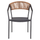 Kolltuk alumini profesionale, back ratan, 56,5×58×79 cm (HM5891.01), bezhë