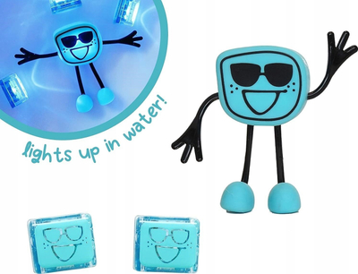 Set lodër me drita Glo Pals Character Pack, personazh me 2 kubikë ndriçues, blu