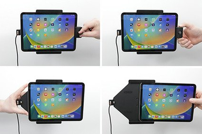 Mbajtës aktiv për tablet Brodit, për iPad 10th Gen, me kyç, i zi