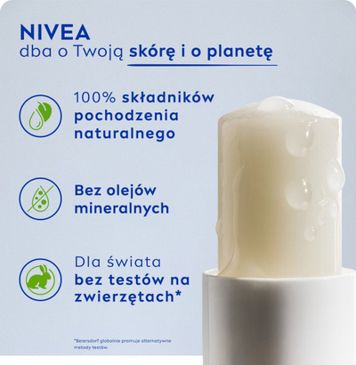 Balsam për buzë Nivea Original Care, 4.8 g, transparent