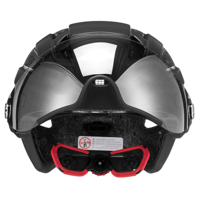 Kaskë biçiklete Uvex Finale Visor, 56-61cm, me vizor, e zezë mat