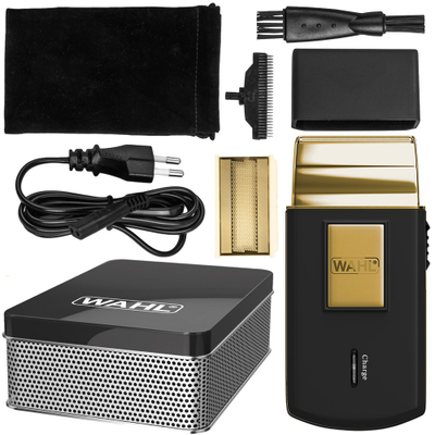 Aparat rroje elektrik Wahl Travel Shaver Gold Edition, kompakt, për udhëtim, i artë