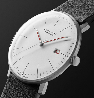 Orë dore për meshkuj Junghans Automatic Bauhaus 27/4009.02, e zezë