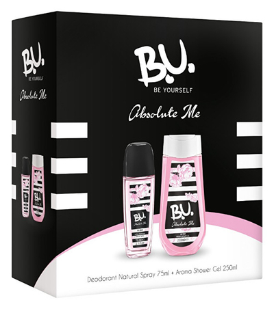 Set B.U Absolute Me, deodorant 75 ml + xhel dushi 250 ml