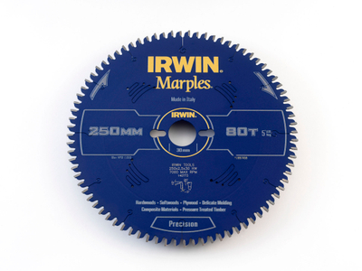 Teh rrethor IRWIN Marples 250mm, 80 dhëmbë, blu