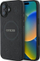 Këse telefoni Guess Saffiano Peony Classic Logo, MagSafe, për iPhone 16 6.1", e zezë