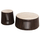 Set 2 tavolina për kafe rrumbullakët Krest Φ90&Φ50cm (HM11958)