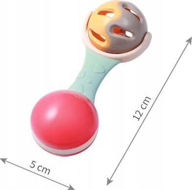 Lodër unazë për shushunjat Babyono Gingiva Ring, 3m+, silikoni, shumëngjyrëshe
